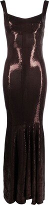 Atu Body Couture Sequin-Embellished Evening Gown