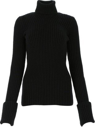 Turtleneck Open Back Sweater