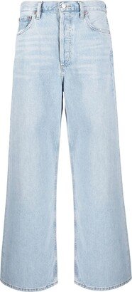 High-Waisted Wide-Leg Jeans-BE