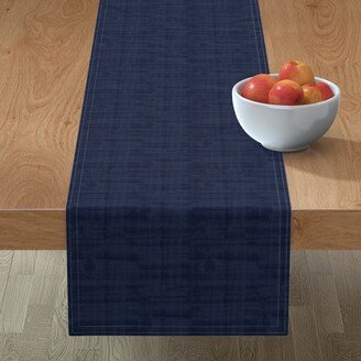 Table Runners: Texture - Dark Blue Table Runner, 72X16, Blue