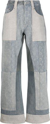 Regenerated wide-leg jeans-AA