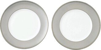 Set Of 2 Winter White Plates (27Cm)