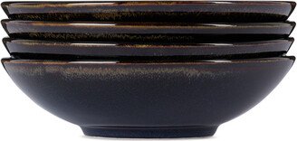 Jars Céramistes Navy Tourron Deep Soup Plate Set, 4 pcs