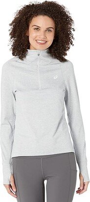 Thermopolis 1/2 Zip (Light Grey Heather) Women's Workout