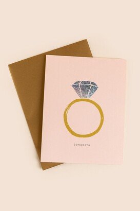 Women's Rifle Paper Co. Congrats Engagement Card in Pink by Size: One Size