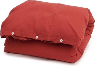 Percale double duvet cover (220x220cm)