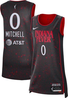 Women's Kelsey Mitchell Black Indiana Fever Rebel Edition Jersey