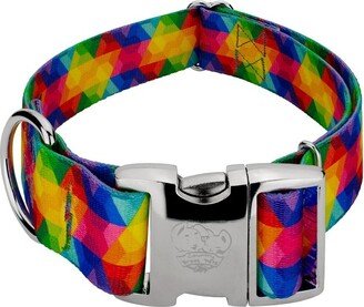 Country Brook Petz 1 1/2 Premium Kaleidoscope Dog Collar (Extra Large)