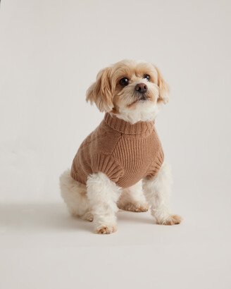 Mongolian Cashmere Cable Knit Dog Sweater