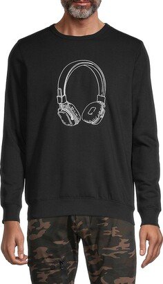 Headphones Graphic Sweatshirt