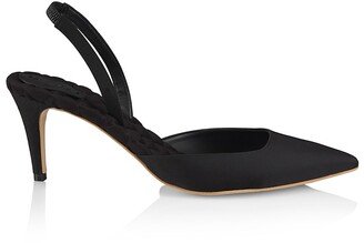 Gabriella Vegan Satin Slingback Pumps