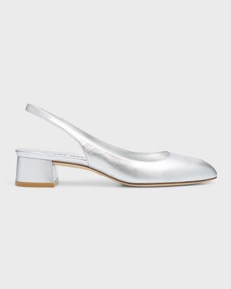 Vivienne Metallic Slingback Pumps