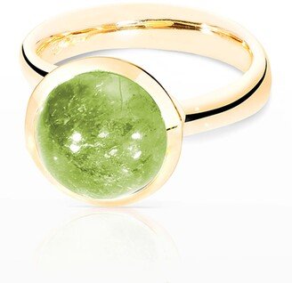 18k Yellow Gold Large Peridot Ring