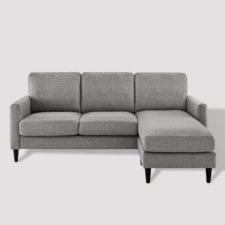 Verona Mid Century Reversible Sectional Gray