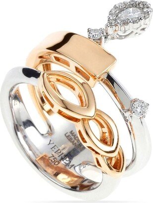 18kt gold Electrified diamond ring