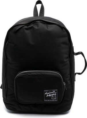 Logo-Appliqué Zipped Backpack