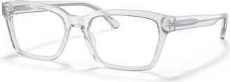 Men's Rectangle Eyeglasses, EA319253-o