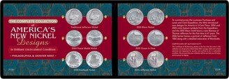American Coin Treasures Complete Collection of America's New Nickel Designs in Soft Wallet Bu Condition