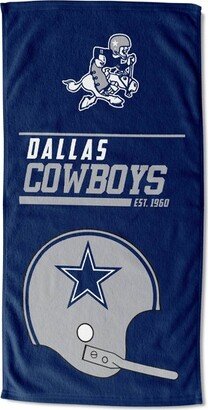 30x60 NFL Dallas Cowboys 40 Yard Dash Legacy Printed Beach Towel