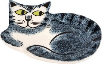 Hannah Turner Grey Cat Trinket Dish