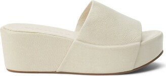 Frida Platform Wedge In Bone