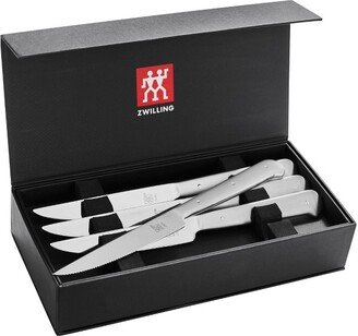 Porterhouse Razor-Sharp Steak Knife Set of 8 with Black Presentation Case, Gift Set