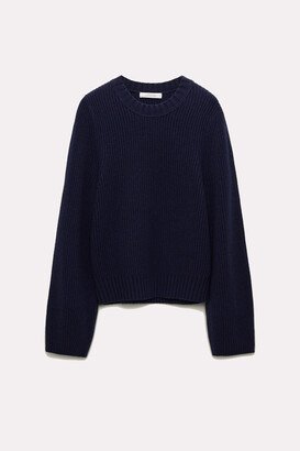 Ribbed Pullover In Merino And Cashmere
