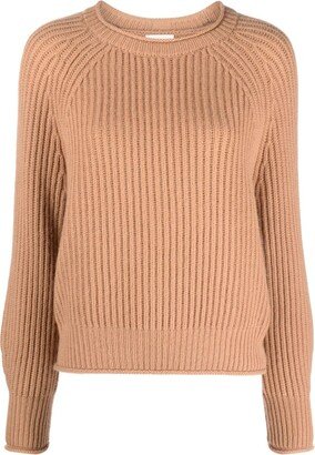 Ribbed-Knit Cashmere Crew-Neck Jumper