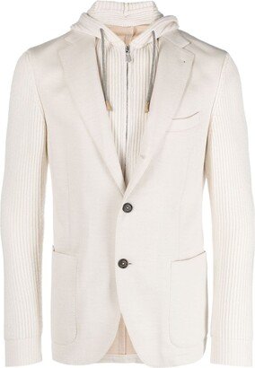 Single-Breasted Panelled Blazer