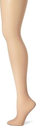 Women's Control Top Sheer Toe Silk Reflections Panty Hose (Soft Taupe) Hose