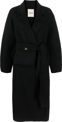 Hutton wool-silk coat