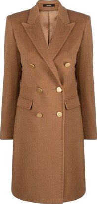 Double-Breasted Wool-Blend Coat-AX