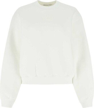 Logo-Printed Crewneck Sweatshirt-AJ