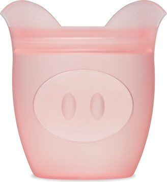 Zip Top Baby Snack Container Pig Pink