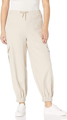 Women's Sueded Utility Cargo Jogger (Taupe) Women's Jumpsuit & Rompers One Piece