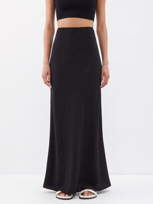 Organic Silk-crepe Maxi Skirt