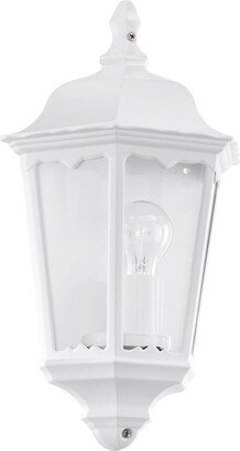 Loops IP44 Outdoor Wall Light White Traditional Lantern 1x 60W E27 Porch Lam