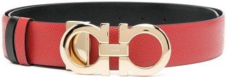 reversible Gancini leather belt