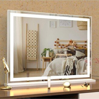 Living and Home Hollywood Lighted Rectangle LED Makeup Mirror