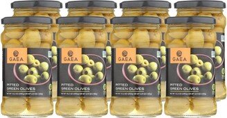 Gaea Pitted Green Olives - Case of 8/4.9 oz