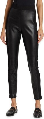 Mixed Vegan Leather Pants