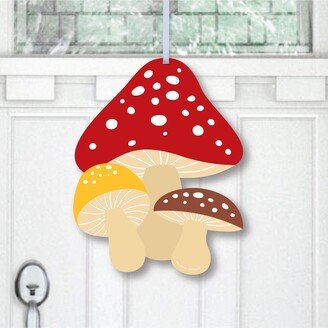 Big Dot Of Happiness Wild Mushrooms Toadstool Party Outdoor Front Door Decor 1 Piece Sign