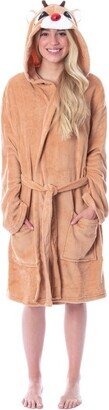 Seven Times Six Rudolph The Red-Nosed Reindeer Costume Character Bathrobe Robe (LG/XL)