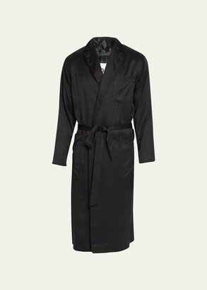 Men's Home Robe w/ Satin Piping-AA