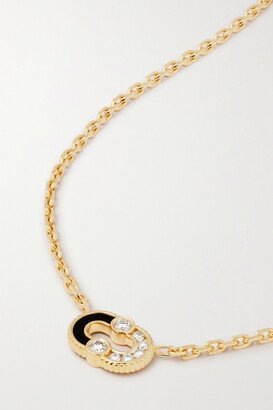 Magnetic 18-karat Gold, Onyx And Diamond Necklace - One size