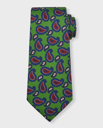 Men's Paisley-Print Silk Tie