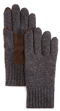 The Men's Store at Bloomingdale's Suede Patch Tech Gloves - 100% Exclusive