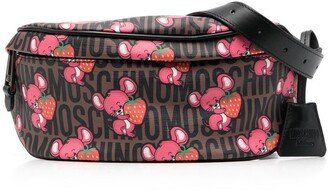 Graphic-Print Logo Belt Bag