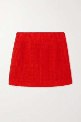 Coci Wool-blend Tweed Mini Skirt - Red