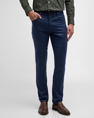 Men's Slim Flannel 5-Pocket Pants